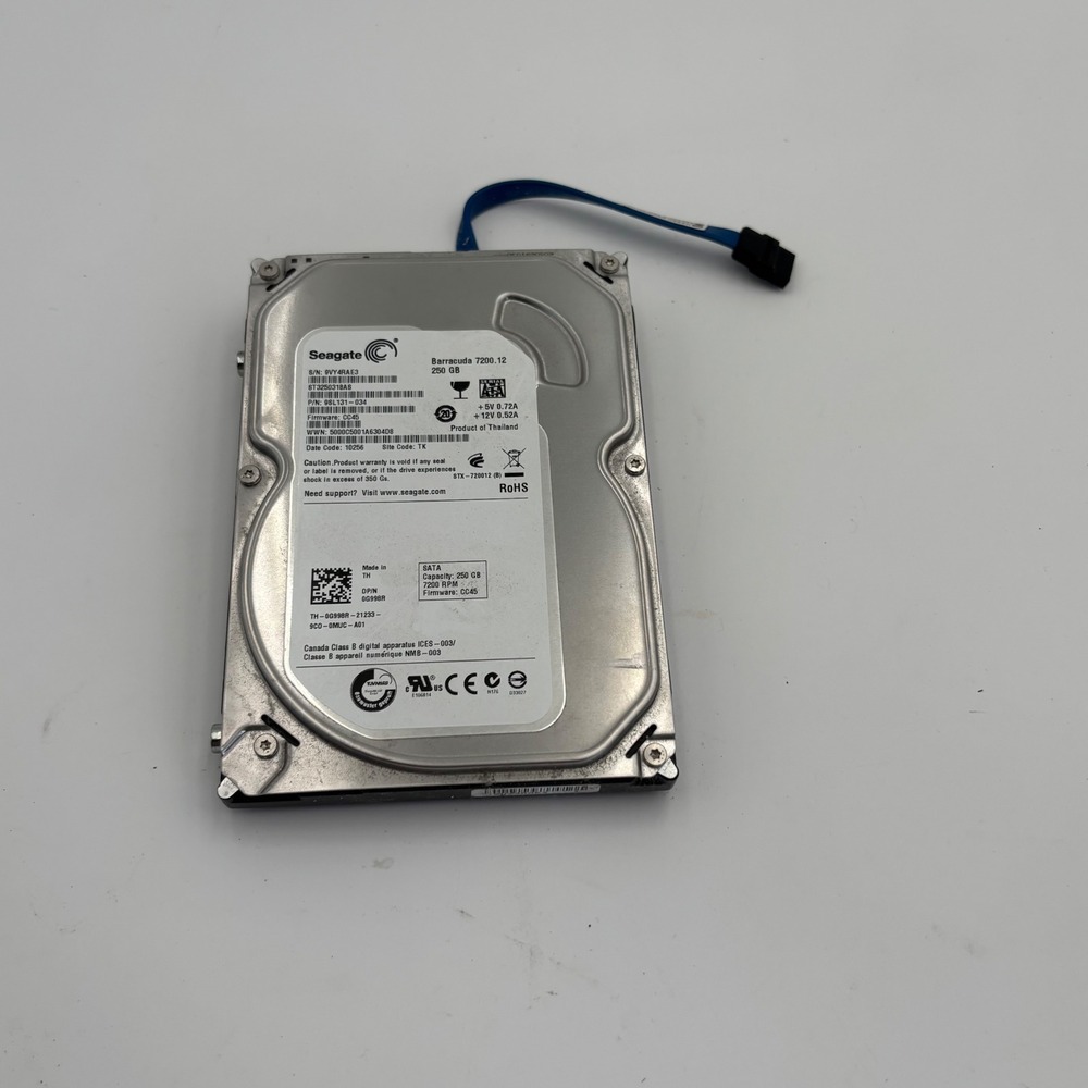Seagate Barracuda 7200.12 Hard Drive 250GB Silver Excellent‎ ST3250318AS SATA